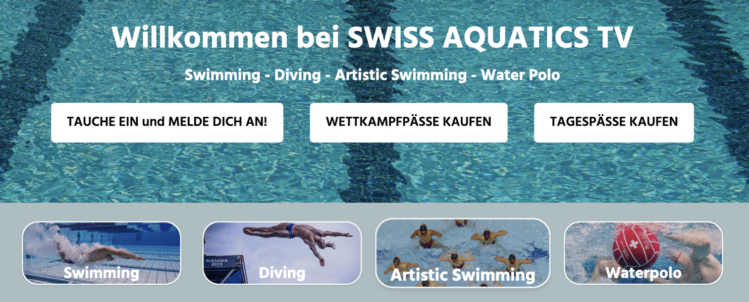 JETZT NEU! Swiss Aquatics TV!