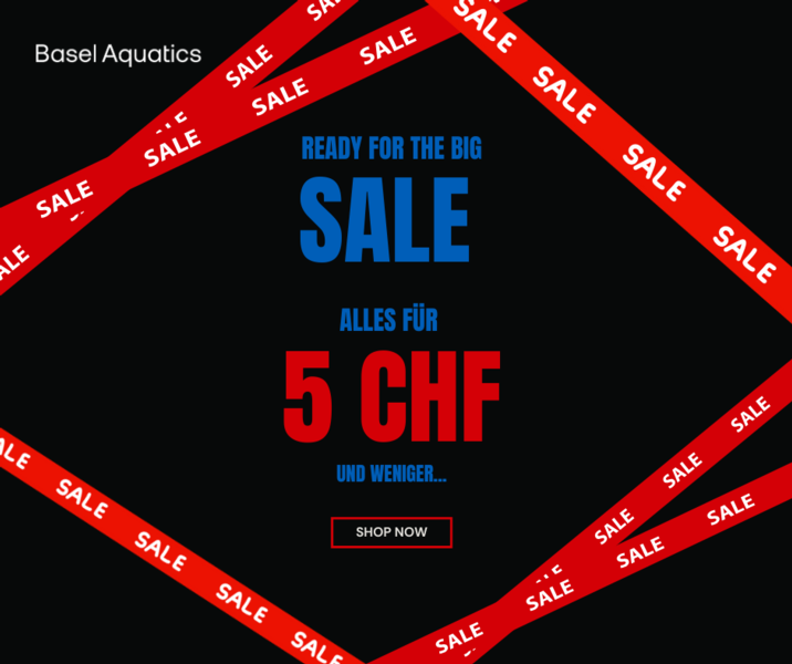 Lagerverkauf im Basel Aquatics Shop
